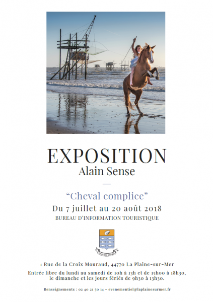 EXPOSITION DE PHOTOGRAPHIES CHEVAL COMPLICE PAR ALAIN SENSE Affiche_alain_sense