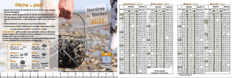 Calendrier Des Marées La Tranche Sur Mer 2023 Calendrier Des Marées 2021 | Mairie De La Plaine-Sur-Mer
