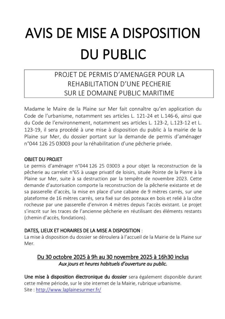 Image du document Avis de mise à disposition Talhouarne