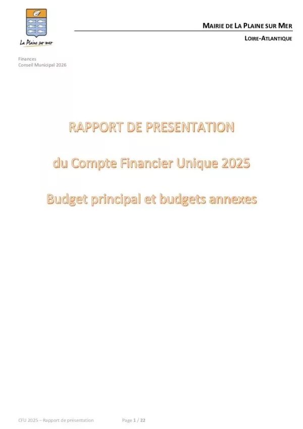 Image du document Rapport CFU 2025