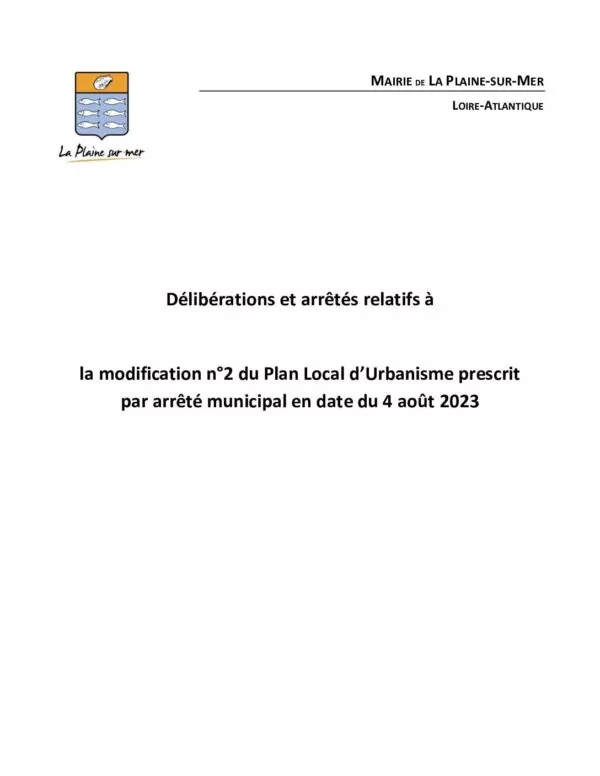 Image du document 1 DELIBERATIONS ET ARRETES MODIF PLU